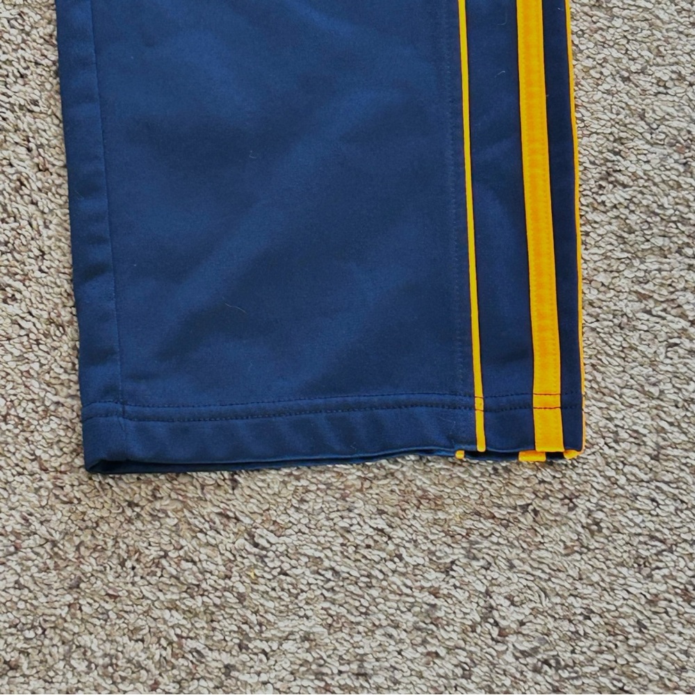 Adidas 3 Stripe Blue & Orange Activewear Track Pants Straight Leg Youth M 10/12 - Picture 10 of 14